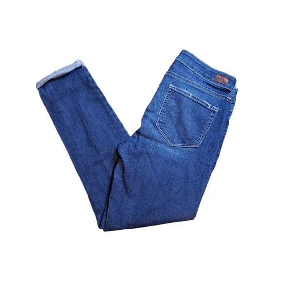 PAIGE Kylie Crop Dark Wash Jeans Size 30 - Picture 1 of 13